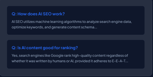 Automatic "People Also Ask" Integration