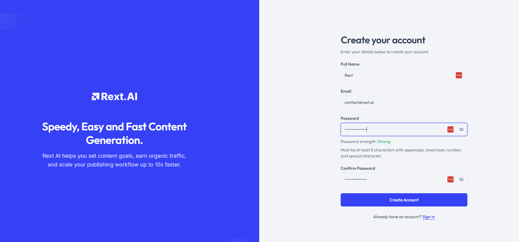 Illustration for Start Creating Your Account Step 01 – Start Creating Your Account