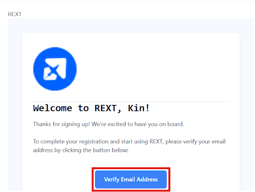 Step 02 – Verify Your Email Address