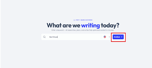 Step 07 – Enter Keyword for Your Blog